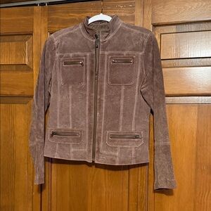 NWOT JohnPaulRichard Chocolate Leather Jacket